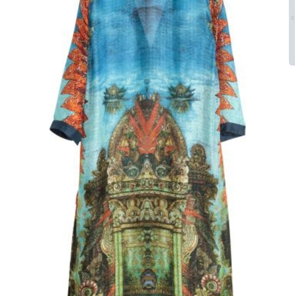 H&M Conscious Collection Patterned Silk Tunic - Picture 4 of 4